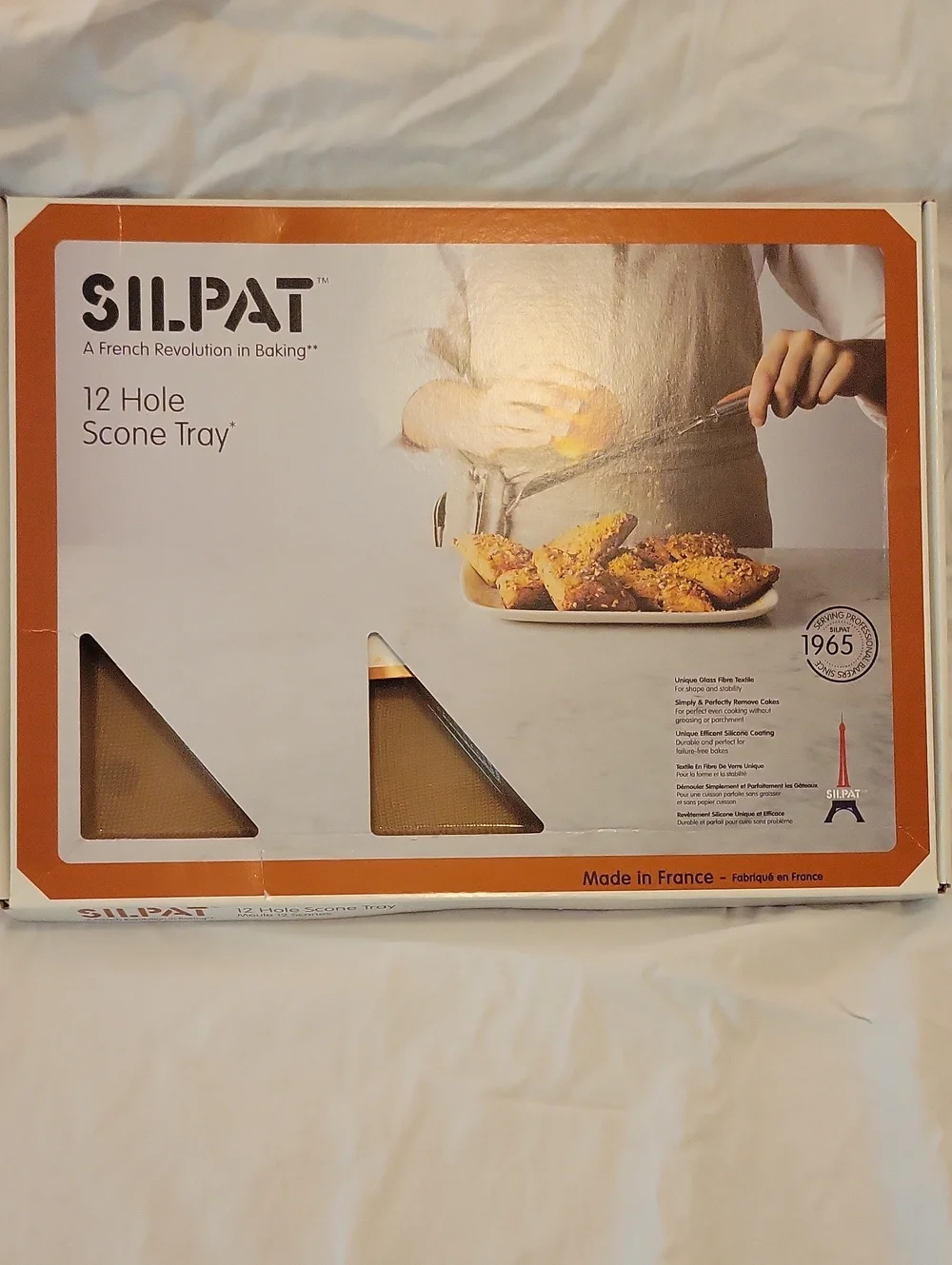 Silpat 12-Hole Scone Tray - Brown Non-Stick Silicone Baking Mat